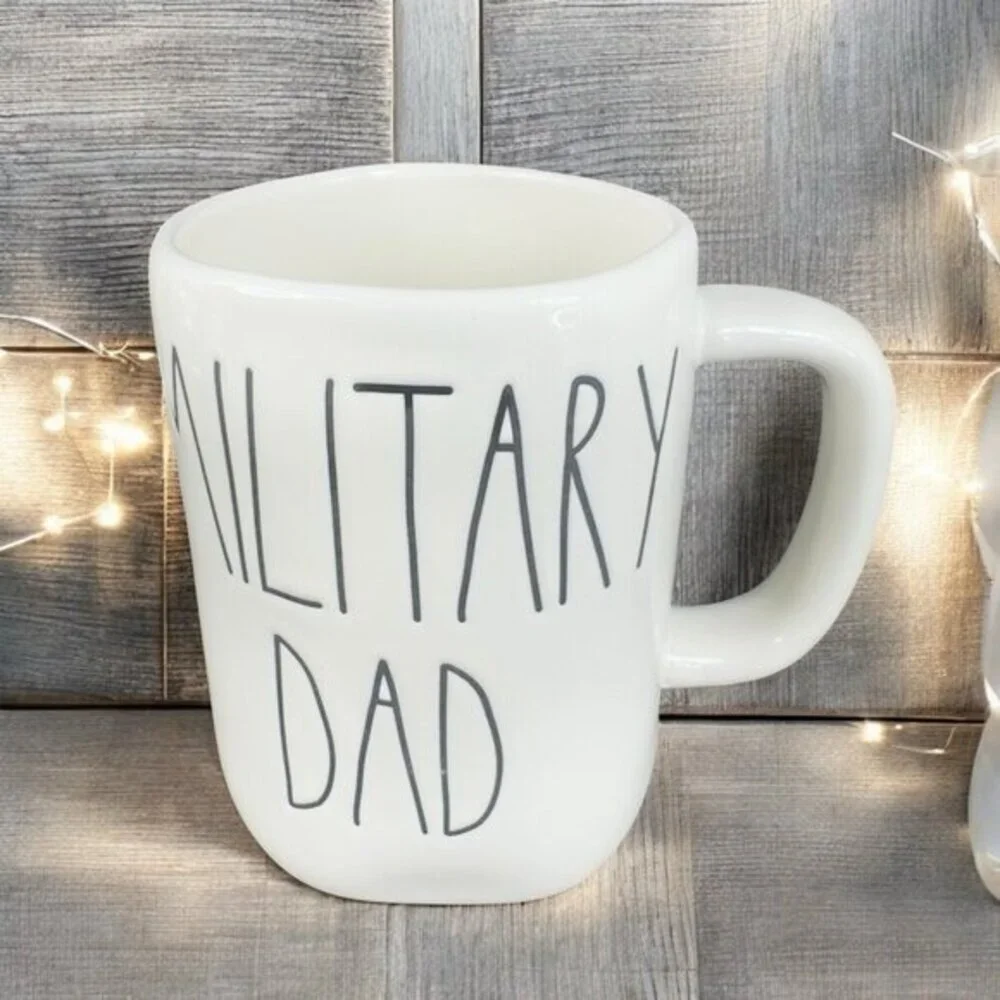 Rae Dunn By Magenta Artisan Collection Ceramic Coffee Mug Cup Military Dad Mug‎
